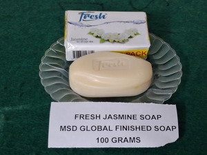 สบู่ก้อนออร์แกนิคกลิ่นมะลิสด 100 กรัม ผลิตจากน้ำมันปาล์ม เหมาะสำหรับทุกสภาพผิว ช่วยเพิ่มความชุ่มชื้น อายุการเก็บรักษา 2 ปี - Product Image 3