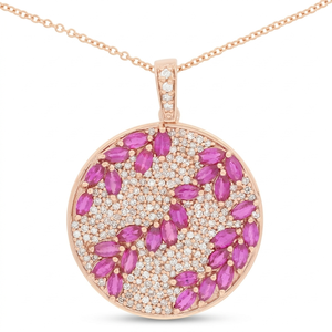 Premium Trendy Women Fashion 925 <b>Silver</b> Sterling Rose Gold Plated Gemstone Moissanite Custom Circle Pendant Charm <b>Necklace</b> Party - Product Image 1