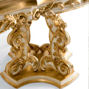 Ensemble de table à manger élégante et classique en acajou massif, respectueux de l'environnement, avec chaises rembourrées, 8 places, design antique européen de luxe - Product Image 6