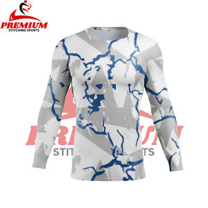 Rashguard pour homme sur mesure de haute qualité, dernier style, protection UPF50, sublimation, spandex, polyester, vêtement de compression - Product Image 4