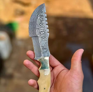 Cuchillo Bowie de Caza PRESTIGE BLADES, Hecho a Mano, de Acero Inoxidable, de Alta Calidad, para Supervivencia al Aire Libre, con Funda de Cuero Fija OEM - Product Image 4