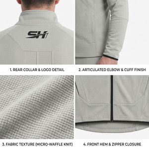 Sleeve Side Pocket Wear Sports <b>Jacket</b> For Men's Breathable Quick Dry Luxury Performance Sportswear <b>Jacket</b> Low Price - Product Image 6