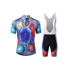 <b>Mens</b> <b>Cycling</b> <b>Jersey</b> And Bib Shorts Set Yellow Polka Dot <b>Long</b> <b>Sleeve</b> Quick Dry Breathable Road Bike Sportswear - Product Image 5