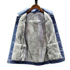 OEM Wholesale Price Winter Fashion High Quality Breathable 100% Cotton Quick Dry Eco-Friendly <b>Denim</b> Jeans <b>Jacket</b> Front Logo for - Product Image 2
