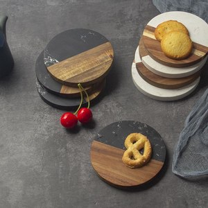Posavasos de Madera de Lujo con Soporte, Diseño Moderno y Duradero, Tamaño y Logotipo Personalizables para Té/Café al Mejor Precio - Product Image 4