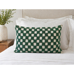 Luxury 100% Cotton Textured Embroidered <b>Cushion</b> <b>Cover</b> | Geometric Decorative Throw Pillow <b>Cover</b>, Living Room & Home Decor - Product Image 1