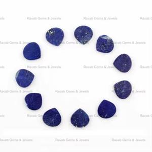 New Arrival Royal Blue <b>Lapis</b> <b>Lazuli</b> 14mm Smooth Double Flat Heart Shape Healing Crystal Loose Gemstone for Jewelry Making <b>Ring</b> - Product Image 6