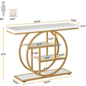 Tavolo Consolle in Legno per Divano, Ingresso o Soggiorno - Pezzo d'Arredo Funzionale ed Elegante - Product Image 6