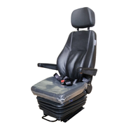 Siège de camion avec massage, siège de camionneur confortable avec suspension pneumatique et massage