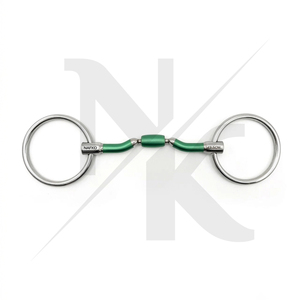 บิตม้าคุณภาพสูงระดับพรีเมียม OEM ปลอดภัยสูง บิตม้าสำหรับขี่ม้าคุณภาพสูงแบบใหม่ บิตเหล็กกลมแบบ Nils Sweet Iron พร้อมห่วงหลวมและปากกัดแบบ Snaffle - Product Image 2
