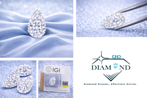 Diamant de laboratoire CVD en forme de poire, taille idéale, noir profond fantaisie VS2, 0,35 ct, diamant non monté - Product Image 6