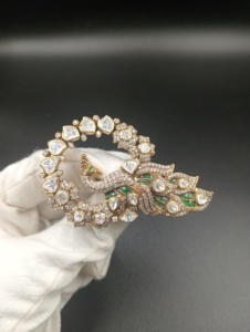 Peacock Design Silver Gold Plated Brooch with Crystal Rhinestones Green Enamel Unisex Engagement Fashion Accessory for <b>Clothes</b> - Product Image 6