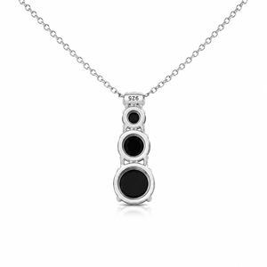 Pendentif ethnique pour femme avec diamants noirs naturels, plaqué rhodium, bijoux de fête, or 10K 14K 18K, argent 925 935 - Product Image 4