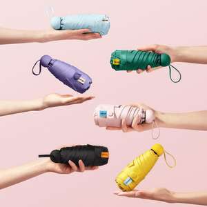 Paraguas compacto con protección UV, mini protector solar portátil para uso en exteriores - Product Image 1