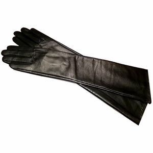 Gants d'opéra décontractés en cuir pour femmes, personnalisables, avec écran tactile, couleur unie, manches longues, chauds pour l'hiver, pour tous les jours, en extérieur et pour les fêtes - Product Image 1