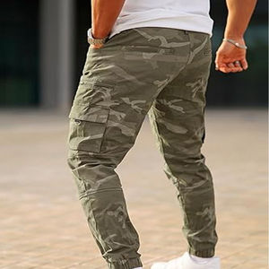 Pantalon de Costume Homme Sur Mesure Style Britannique Coupe Slim Couleur Café Taille Élastique en Toile avec Design Plissé à Devant Plat - Product Image 6