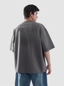 Camiseta de Algodón Extra Grande para Hombre, Estilo Minimalista, Casual, Urbano, Corte Cuadrado Premium, Camiseta Extra Grande de Alta Calidad - Product Image 3