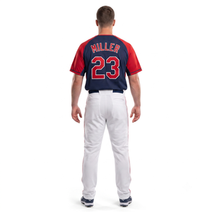 Camiseta de Béisbol Personalizada Sublimada 100% Poliéster, Cuello Redondo, Manga Corta Raglán, Absorbe la Humedad, Antibacteriana, con Nombre del Equipo Impreso - Product Image 2