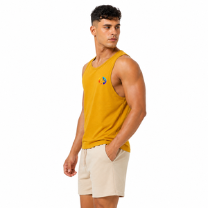 Modern casual design combines smooth fabric and Man Tank Top with steady comfort for <b>running</b> workouts plus sports practice - Product Image 2