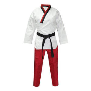 Combinaisons de karaté les plus vendues avec logo personnalisé, en coton 100% pour hommes, couleur unie, pour le judo et le karaté. - Product Image 3