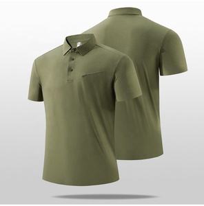 Camiseta de Golf de Manga Corta de Secado Rápido 100% Poliéster con Bolsillo con Cremallera en el Pecho, Ropa Deportiva y Casual, Polo de Alto Rendimiento para Hombre - Product Image 3