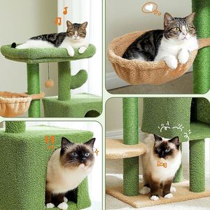 Struttura per gatti e graffi per gatti al coperto torre con amaca - Product Image 3