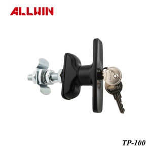 OEM ODM Black Finish Zinc Alloy Non Locking T Handle <b>Latch</b> - Product Image 4
