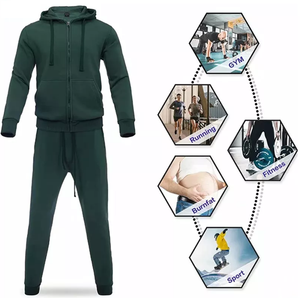 Survêtements à capuche en gros 100 % coton, tissu respirant, logo personnalisé, vêtements d'entraînement, vêtements de sport pour hommes et femmes, directement de l'usine - Product Image 4
