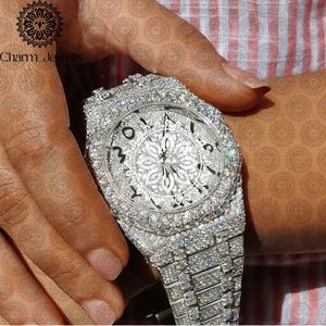 Reloj Mecánico de Lujo Charm de Acero Inoxidable, Caja de 40 mm, Correa de 20 mm, Estilo Vintage Hip Hop, Fecha Automática, Cierre de Botón, Cristal 10 - Product Image 3