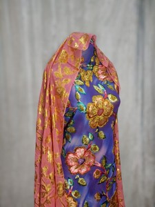 Tela de terciopelo de lujo Mystic Aurora Maqbal Dirac, material ecológico para vestidos de novia, diseño floral somalí para vestidos de mujer - Product Image 4