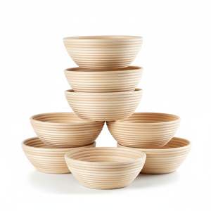 Proofing <b>Basket</b> Set Natural Rattan <b>Bread</b> Proofing <b>Basket</b> Set for Sourdough Dough Rising Banneton Kit Baking Tool with Liner - Product Image 1