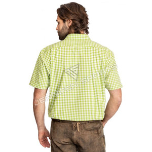 Custom Logo Men Green&White Trachten <b>Shirt</b> Stand Collar Bavarian <b>Shirt</b> Long Sleeve Slim Fit Oktoberfest Dress <b>Shirt</b> Factory - Product Image 4
