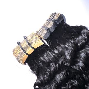 Precio al por mayor: Paquetes de cabello humano vietnamita 100% natural ondulado con cinta adhesiva - Product Image 2