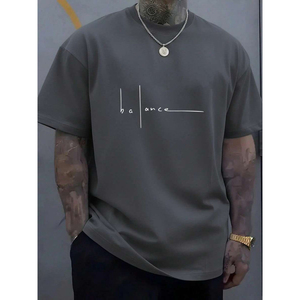 Meilleures ventes – Vente directe fabricant – T-shirt décontracté ample en coton imprimé numérique à séchage rapide, 220 grammes, motif lettres longues, pour usage quotidien - Product Image 3