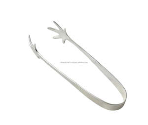 ODM OEM Usine Nouveauté Luxueux Personnalisé Argenté Griffe Forme Pince À Glace Ustensile Essentiel pour Fêtes Vente Totale - Product Image 1