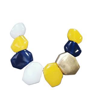 Cuentas de resina multicolor de gran tamaño de alta calidad, joyería de mujer de alto pulido, nuevo diseño, collar, pulsera, joyería de moda de lujo - Product Image 1