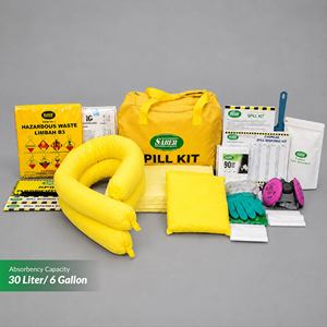 Kit de Réponse aux Déversements Chimiques 30L avec Sac de Transport – Kit Portable pour le Contrôle des Déversements Industriels - Product Image 2