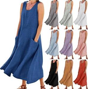 <b>Plus</b> <b>Size</b> <b>Linen</b> Maxi Dresssummerlinen flax naturalEverydaywearLinen DressLongMaxi SleevLooseLinen DressFlowy Maxi <b>Dress</b> Beach - Product Image 5
