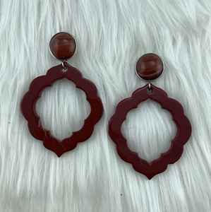 Pendientes de Cuerno Africano Hechos a Mano de Alta Calidad con Diseños 2026, Estilo Bonito con Piedras Naturales, Regalo - Product Image 1