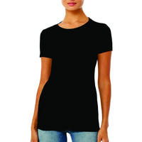 Groothandel Dames Polyester/Katoen Streetwear Ademend T-Shirt Modern Modieus Design Hoge Kwaliteit Luxe