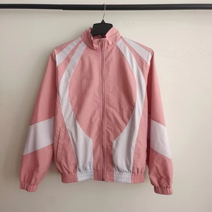 Ensemble de survêtement coupe-vent pour homme en polyester et nylon, avec veste zippée et pantalon, color block personnalisé, vente en gros - Product Image 6