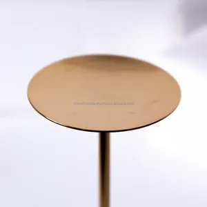 Best Selling Luxury Gold Metal Bone Inlay Candle Holder Sustainable Home Decoration for New Year <b>Christmas</b> Diwali Weddings India - Product Image 6