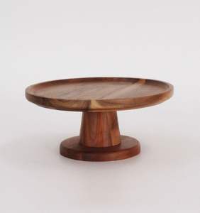 Soporte para Pastel de Madera Maciza Hecho a Mano, Diseño Rústico Moderno Vintage, Ecológico, Personalizable, Exhibición de Postres, Decoración para Bodas - Product Image 3