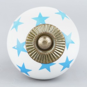 Poignée de meuble en céramique bleue étoilée de haute qualité pour armoire, commode, tiroirs, porte de cuisine, décoration intérieure - Product Image 2