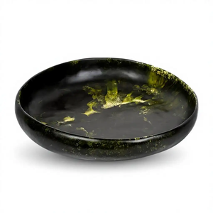 6. Tazón de Resina Contemporáneo con Diseño Artístico de Remolinos Azules Oceánicos para Servir Ensaladas de Frutas, Decoración de Cocina Moderna y de Lujo - Product Image 6