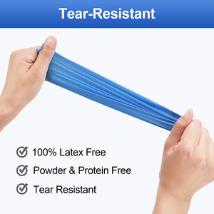 Gants d'examen jetables personnalisés de qualité alimentaire, en nitrile bleu sans poudre, pour usage quotidien - Product Image 3