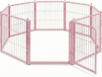 Clôture pour chien en tube carré en fer robuste, pliable et démontable, structure robuste pour les activités des animaux de compagnie dans la cour familiale
