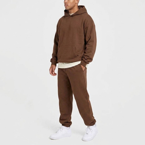 Conjunto Deportivo de Invierno para Hombre con Capucha y Logotipo Personalizado, de Alta Calidad a Bajo Precio, Holgado, para Gimnasio y Entrenamiento - Product Image 3