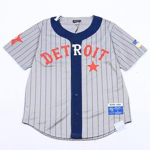 Camiseta de béisbol de malla personalizada estilo retro para hombre, camisa deportiva transpirable con botones, logotipo bordado personalizado - Product Image 1