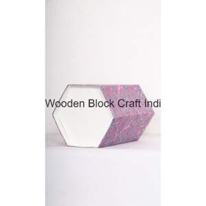 ถังขยะทรงหกเหลี่ยมแบบเปิดด้านบน ฝาปิดแบบม้วน ทำมือ เป็นมิตรกับสิ่งแวดล้อม ลายเรขาคณิต ดีไซน์ใหม่ มีสินค้าพร้อมส่ง สำหรับใช้ในบ้าน - Product Image 4